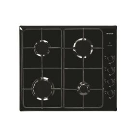 BRANDT Table de cuisson gaz 4 brûleurs dont 1 rapide 3,15 kW - BPE6410B