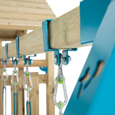 Bras de portique balançoire double avec sièges SKYWOOD en bois  marron