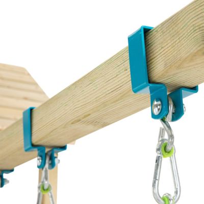 Bras de portique balançoire double avec sièges SKYWOOD en bois  marron