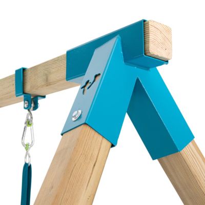 Bras de portique balançoire double avec sièges SKYWOOD en bois  marron