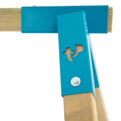 Bras de portique balançoire double avec sièges SKYWOOD en bois  marron