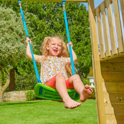 Bras de portique balançoire double avec sièges SKYWOOD en bois  marron