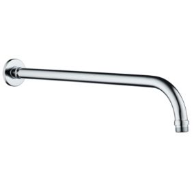 Bras mural pour pomme de douche, rond chrome, Edouard Rousseau