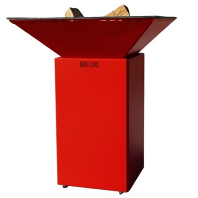 Brasero Cevenol Acier Normal Carre 74 Rouge Double Cuve