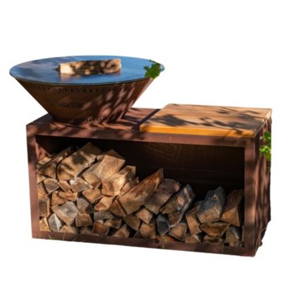 Brasero Traditionnel Corten 83 Double Cuve