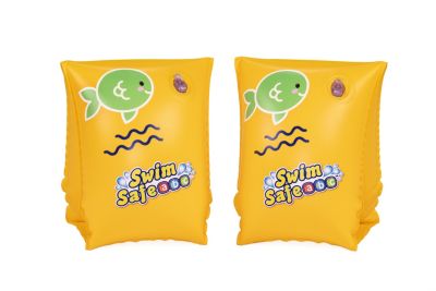 Brassard de natation Bestway pour enfant de 3 à 6 ans l.25 x l.15 cm jaune vendu par 2