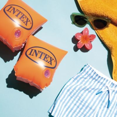 Brassards de natation Intex pour enfant de 3 à 6 ans L.23 x l.15 cm orange