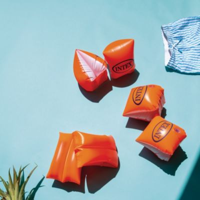 Brassards de natation Intex pour enfant de 3 à 6 ans L.23 x l.15 cm orange