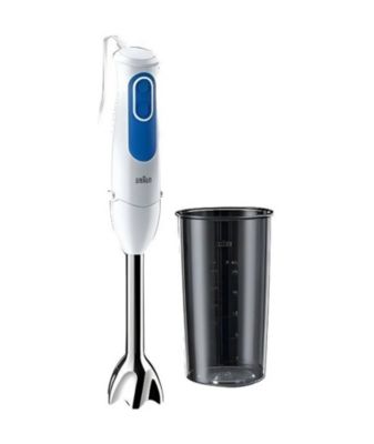 BRAUN MQ3000WH Mixeur plongeant Smoothie Plus - Blanc et Bleu