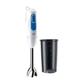 BRAUN MQ3000WH Mixeur plongeant Smoothie Plus - Blanc et Bleu