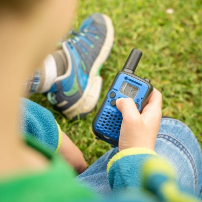 Bresser Junior Talkie-Walkie pour enfants portée 6km VOX USB-C lampe torche clip ceinture