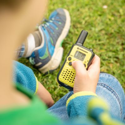 Bresser Junior Talkie-Walkie pour enfants portée 6km VOX USB-C lampe torche clip ceinture