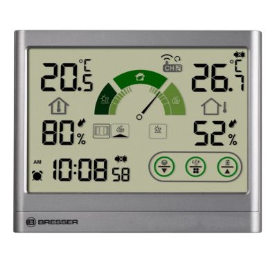 Bresser VentAir H Thermomètre Hygromètre intérieur extérieur 1 capteur
