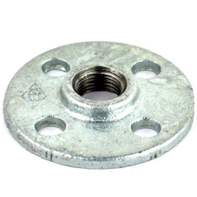 Bride de plancher fonte galvanisée 26x34mm (1'')