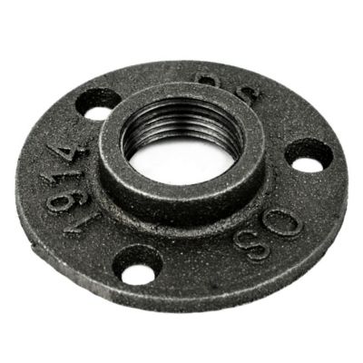 Bride de plancher fonte noire 20x27mm (3/4'')