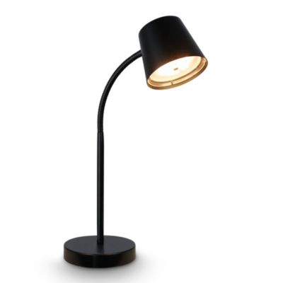 Briloner Biwo LED Lampe de table sans fil, à intensité variable, orientable, tactile, sans fil, noir, 38,5 x 13 x 23 cm
