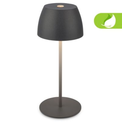 Briloner Serina Mini lampe de table LED sans fil IP44, Variable, protection contre les éclaboussures, anthracite, D.8 x 20 cm