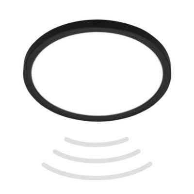 BRILONER SLIM Plafonnier LED avec détecteur de mouvement ultraplat rond D.240mm 16W 1900lm plafond salle de bain couloir garage