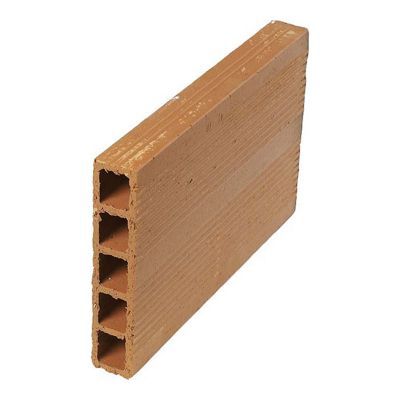 Brique de cloison terre cuite 5 x 25 x 38,5 cm