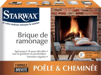Brique de ramonage pour poêle et cheminée Starwax