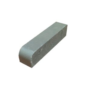 Brique réfractaire bords arrondis 5 x 5 x 22 gris anthracite