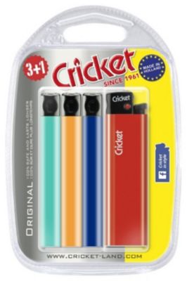 Briquet Cricket Original en lot de 4