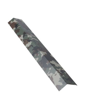 Bris de gouttière 1 m pour plaque nervurée acier laqué Camouflage, L.1 m