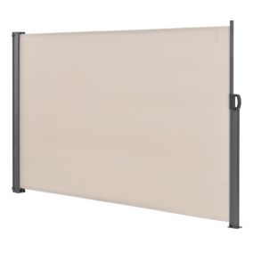 Brise-soleil auvent baldaquin garde-vue pare-soleil métal métal beige Helloshop26