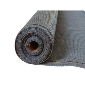 Brise-vue 100% - Gris anthracite - 270gr/m² - Boutonnières Gris foncé 2m x 5m