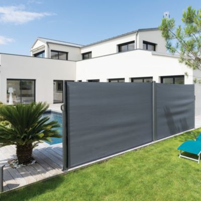 Brise vue Antao gris l.600 x H.180 cm Hesperide