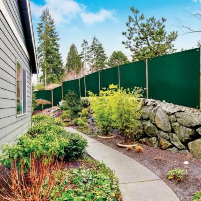 Brise Vue Haute Densite 1x10m Vert Qualite PRO 300g par metre carre Occultation 95 Pourcent Angles Renforces avec Oeillets