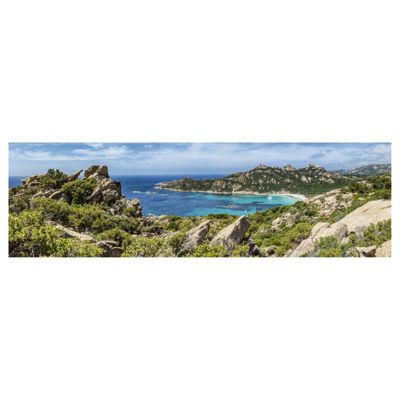 Brise vue imprimé ROCCAPINA, H.1.5 x L.5 m, 100% occultant, Made in France par Scenolia + kit de fixation offert