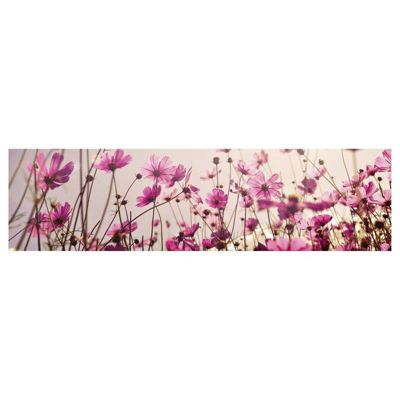 Brise vue imprimé SIESTE PRINTANIERE, H.0.8 x L.3 m, 100% occultant, Made in France par Scenolia + kit de fixation offert