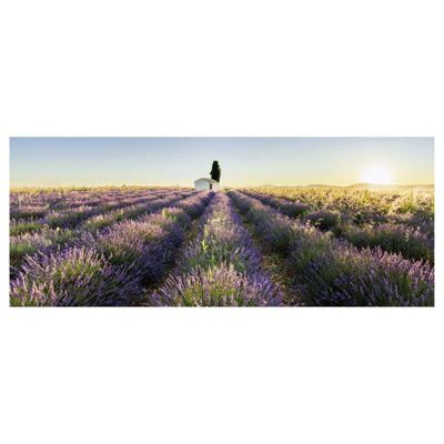Brise vue imprimé VALENSOLE, H.1.2 x L.3 m, 100% occultant, Made in France par Scenolia + kit de fixation offert