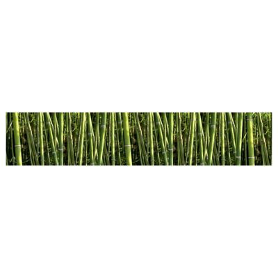 Brise vue imprimé zen BAMBOO, H.1 x L.5 m, 100% occultant, Made in France par Scenolia + kit de fixation offert