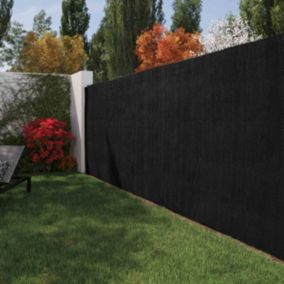 Brise-vue noir occultation 100% - 1,8m x 25m  Oviala