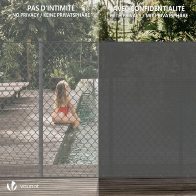 Relaxdays Brise-vue, 1,5x20 m, pour jardin, balcon et terrasse