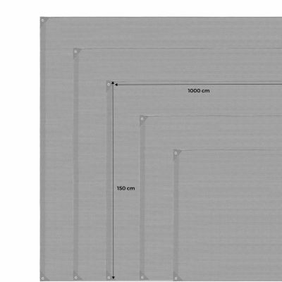 Brise vue occultant vert. Hedera. H1.5xL10m. 150g/m²