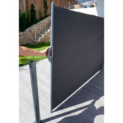 Brise vue rétractable Blooma Liso anthracite L.3 x h.1,60 m