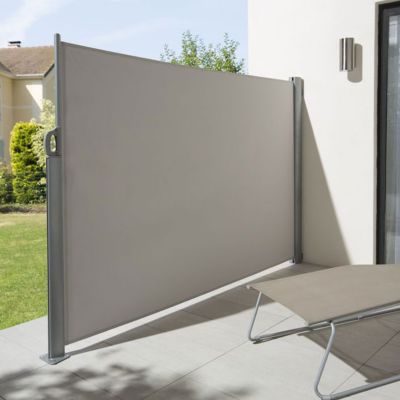 Brise vue rétractable Blooma Liso gris clair L.3 x h.1,60 m