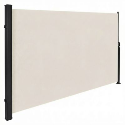 Brise-vue retractable Frankystar 300 x 180 cm beige toile auto-enroulante UV