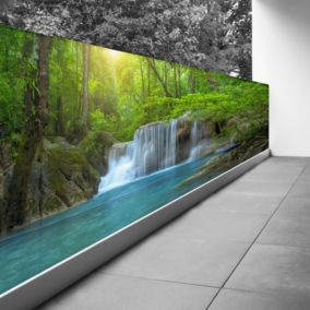 Brise vue Trompe l'oeil - 100x400 cm - Cascades 3617689695051