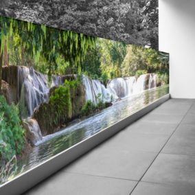 Brise vue Trompe l'oeil - 120x390 cm - Cascades 3617689694344