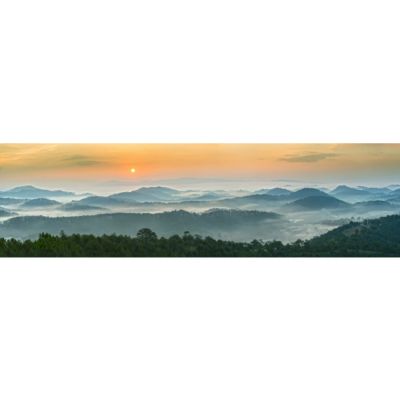 Brise vue Trompe l'oeil - 120x420 cm - Montagnes 3617689699585
