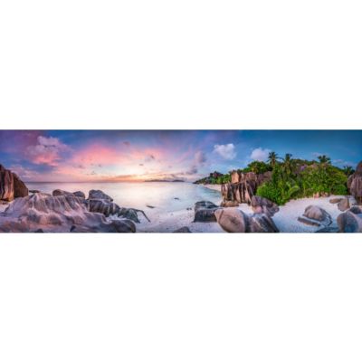 Brise vue Trompe l'oeil - 130x455 cm - Couché de soleil 3617689693811