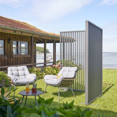 Brise-vue "Zupta" graphite en aluminium - Hespéride