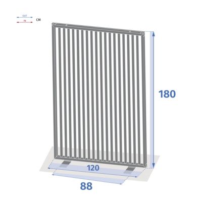 Brise-vue "Zupta" graphite en aluminium - Hespéride