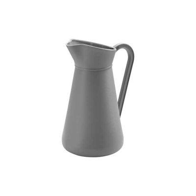 Broc plastique EDA 5L gris galet anse bec verseur 24.5x19x34 cm