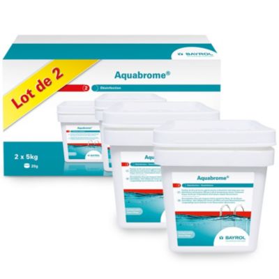 Brome lent pastille 20g 2x5kg Bayrol 2139344 aquabrome