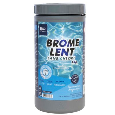 Brome Spa Et Piscine - Pastille 20G - Boite 1 kg - Edg - Désinfection Lente Et Permanente Sans Chlore